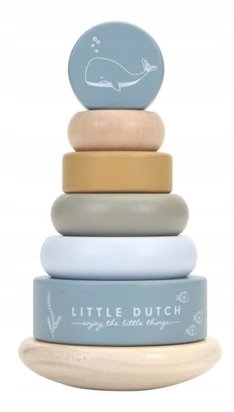 

Little Dutch Piramida Edukacyjna Błękit Ocean 12m+