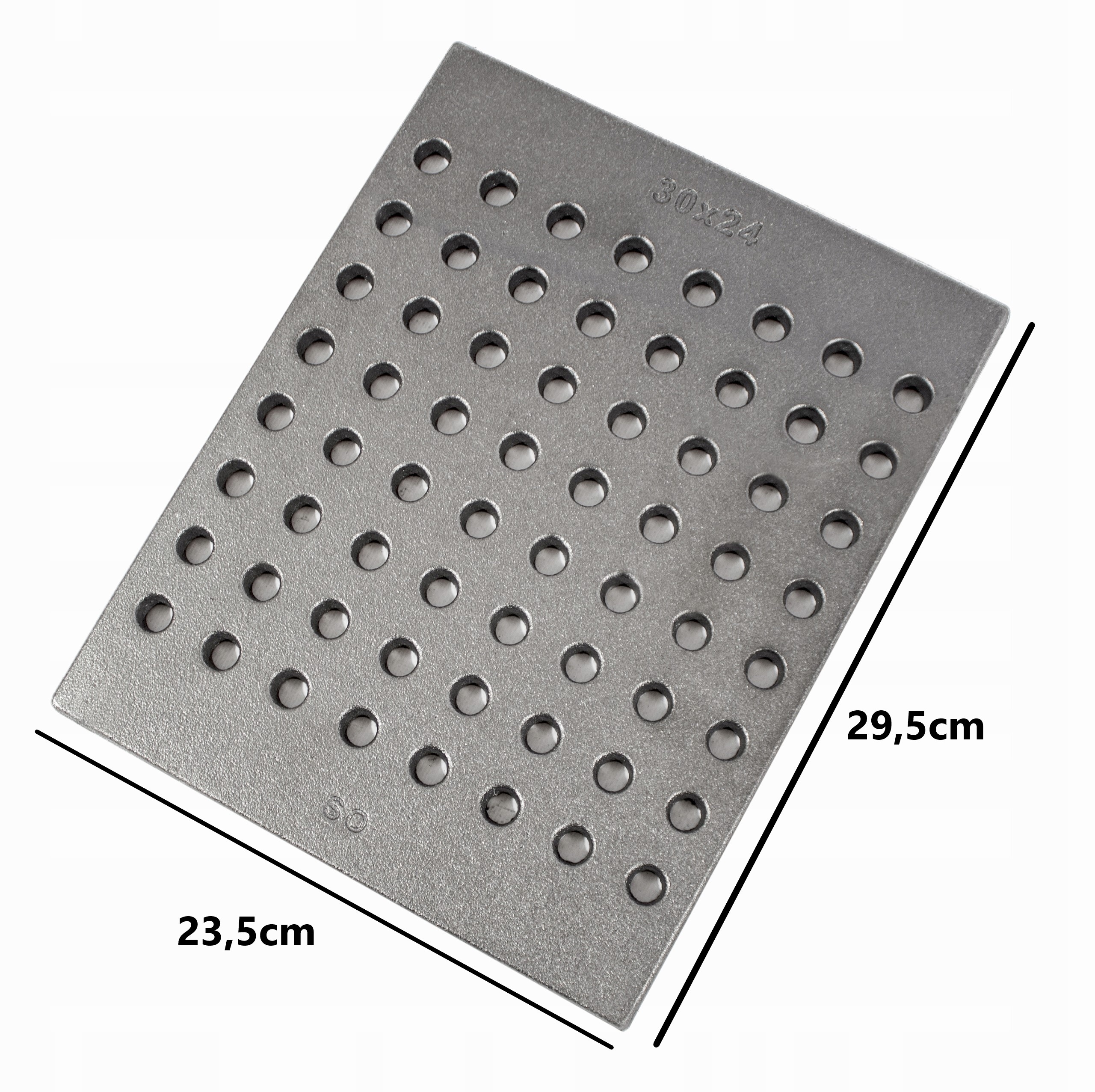 Ruszt Żeliwny Dziurkowany Do Kominka Pieca Kominkowy 23,5X29,5