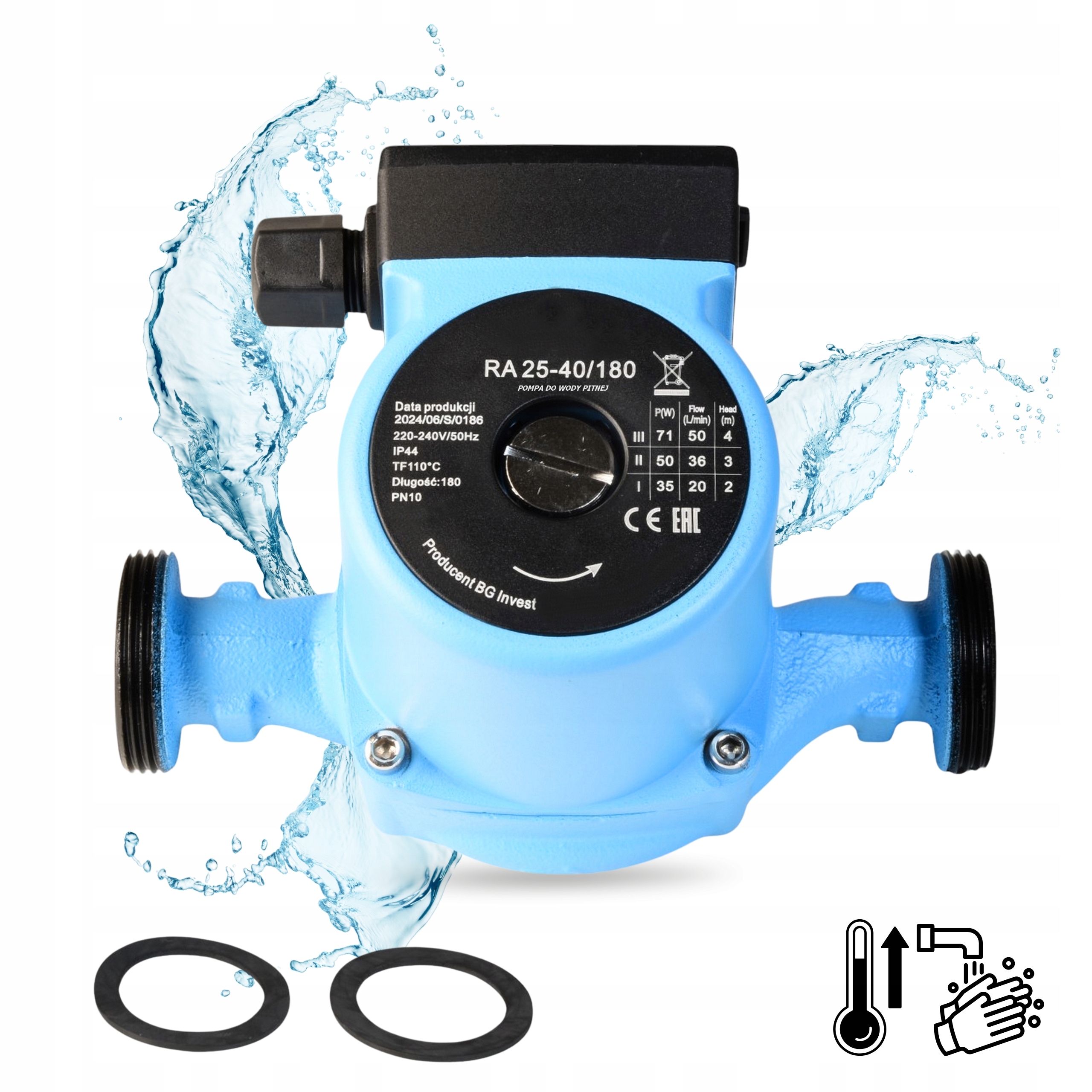 Oběhová Pumpa 25-40 Pro 3-STUPŇOVOU Instalaci Topení