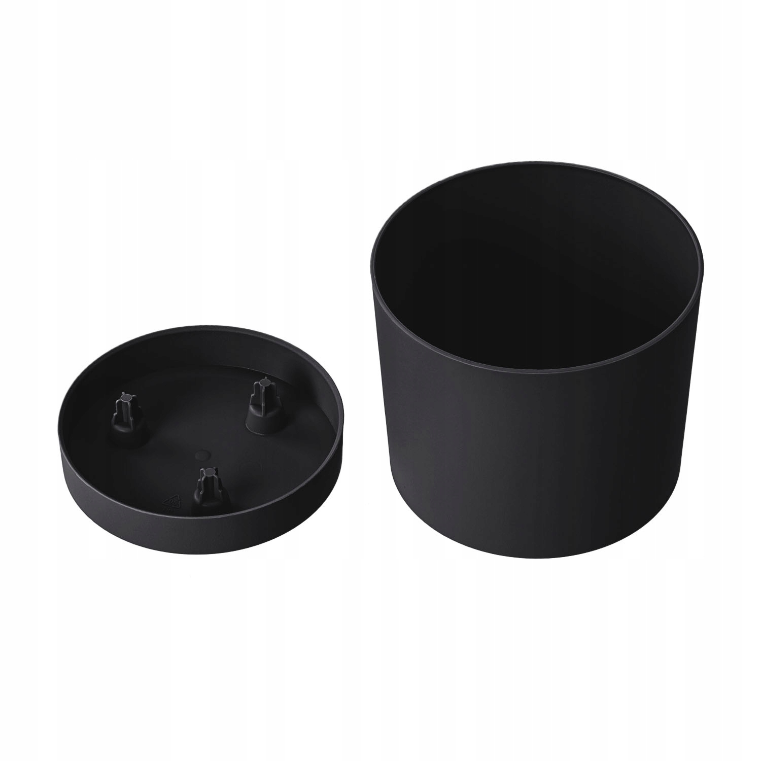 DONICZKA Z PODSTAWKĄ TUBO 13 CM ANTRACYTOWA PLASTIKOWA Marka Prosperplast