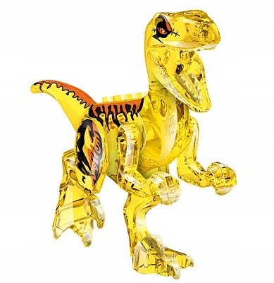 

Klocki dinozaur Velociraptor 12 cm przezroczysty