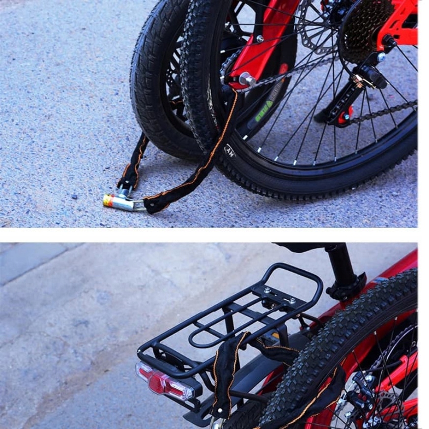 ZAPIĘCIE NA ROWER MOTOR ŁAŃCUCH BLOKADA ROWEROWA ZABEZPIECZENIE DO ROWERU Waga 600 g