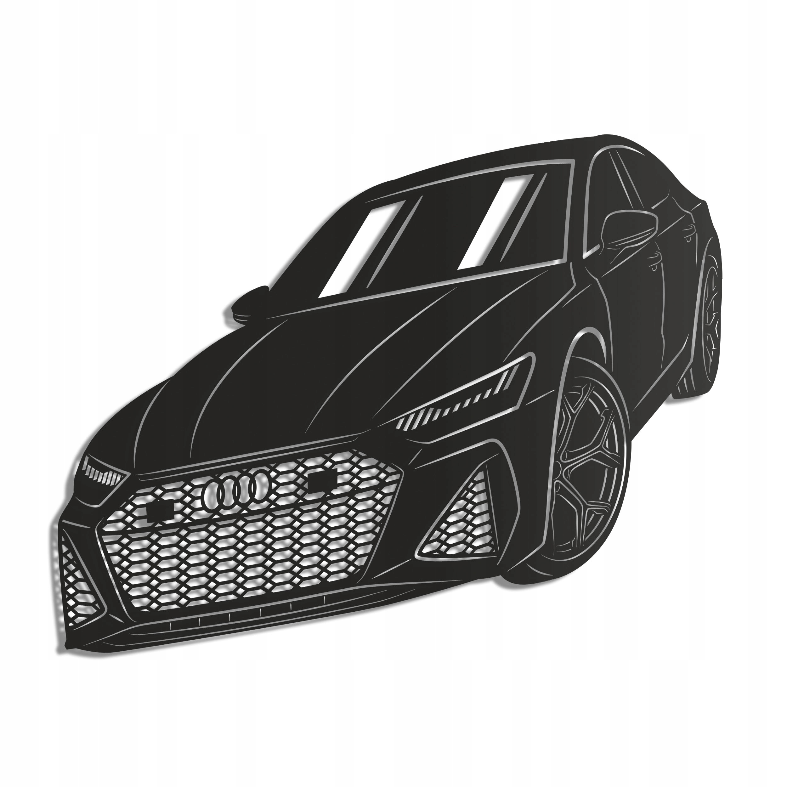 Dřevěný 3D obraz Audi Rs 7 Nástěnná Dekorace Dárek XL