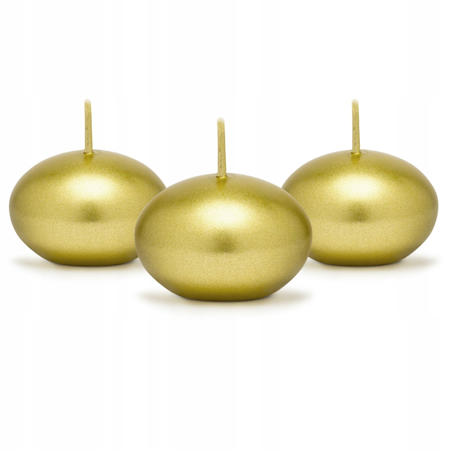 

Świeczki Pływające złote małe 4 cm 50 sztuk