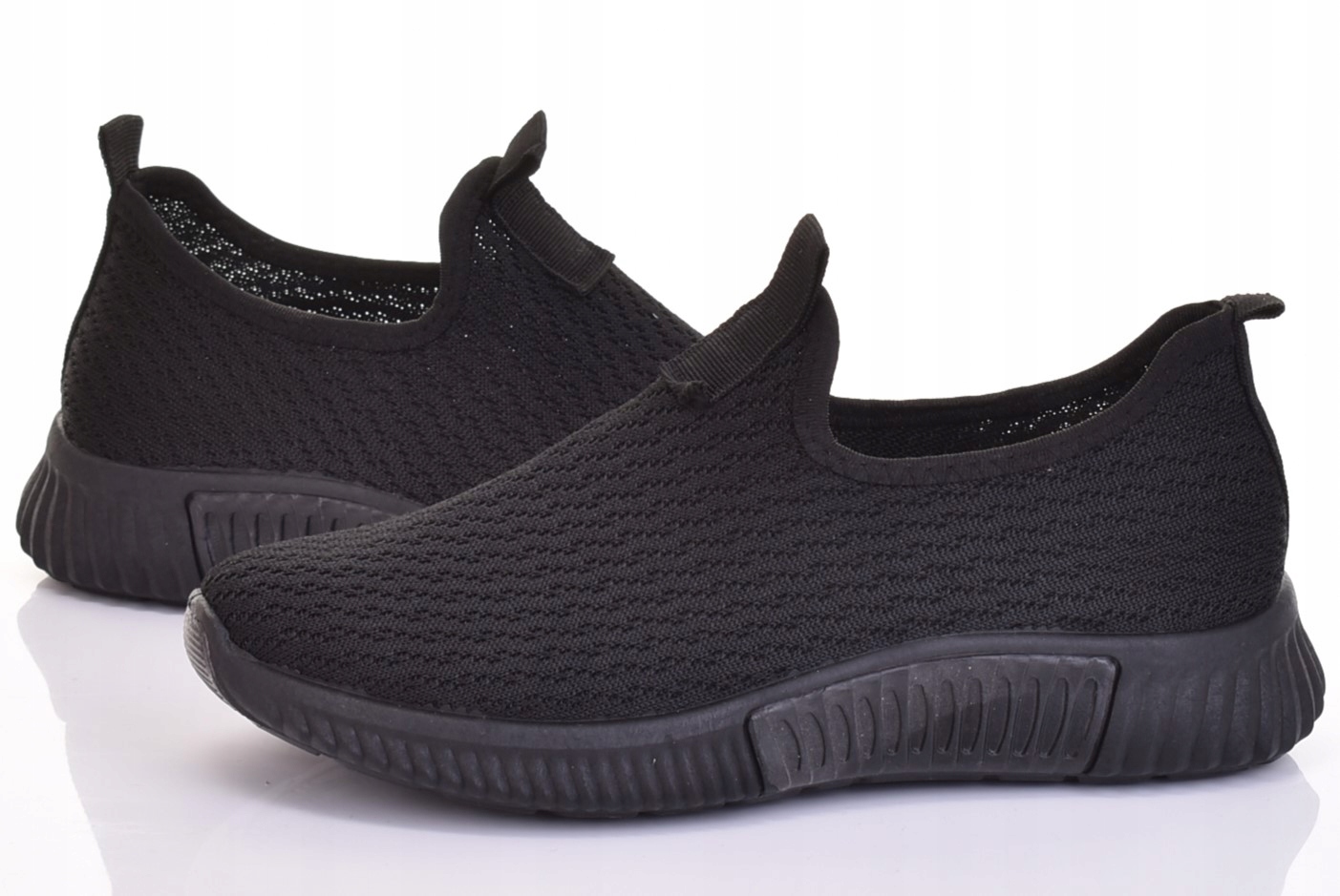 WSUWANE LEKKIE PRZEWIEWNE BUTY SPORTOWE DAMSKIE ADIDASY Kolor czarny