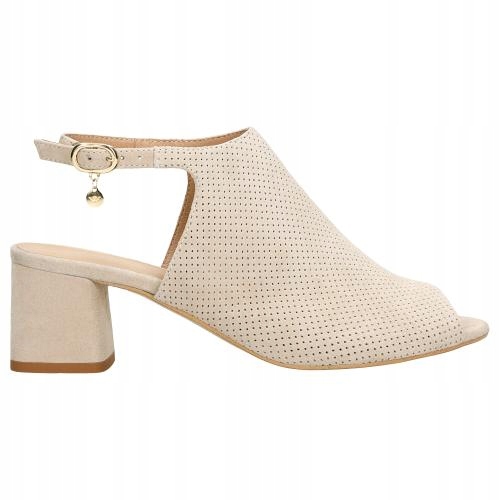 

Buty Wojas Sandały damskie skóra beżowe r. 39