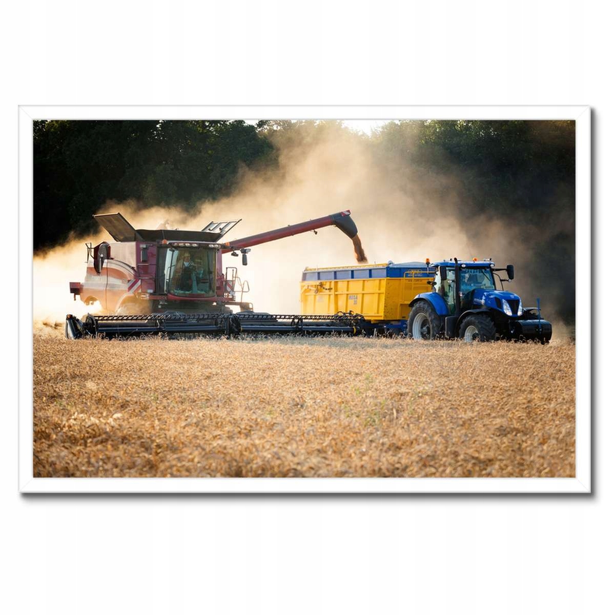 Plakáty v rámu 60x40 Žniwa Kombajn Traktor