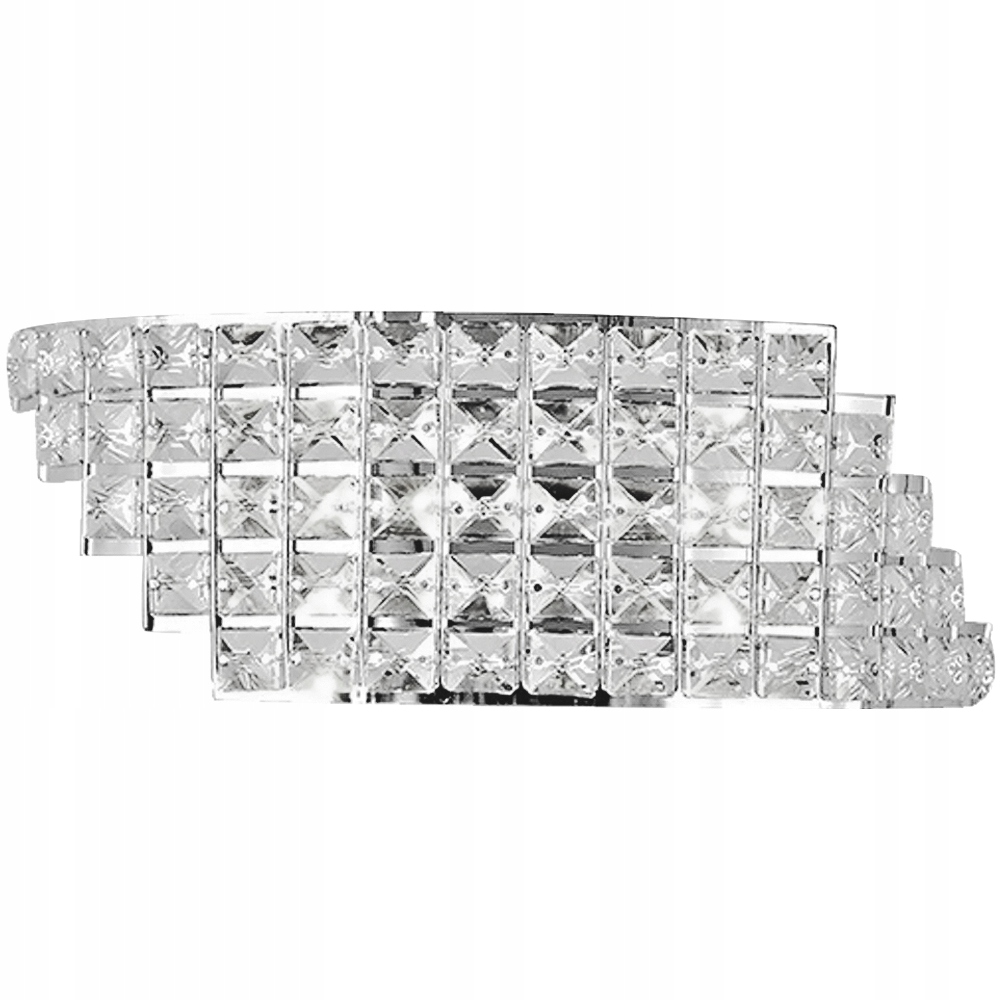 

Lampa Ścienna Kinkiet Glamour Kryształowa Chrom