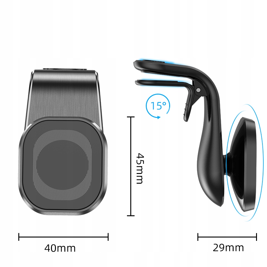 UCHWYT MAGNETYCZNY DO KRATKI AUTA ALUMINIUM Kod producenta UH103