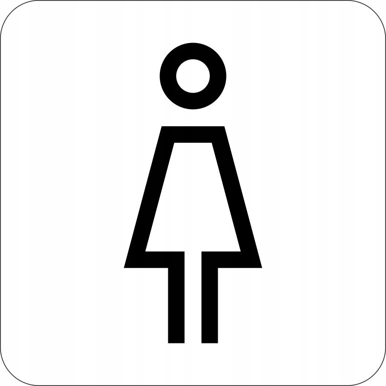 TABLICZKA Aluminium Piktogram - Toaleta Damska WC