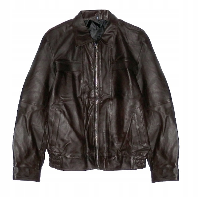 Pánská Pilotská Bunda Bomber Z Přírodní Lícové Kůže Vintage, Hnědá, S
