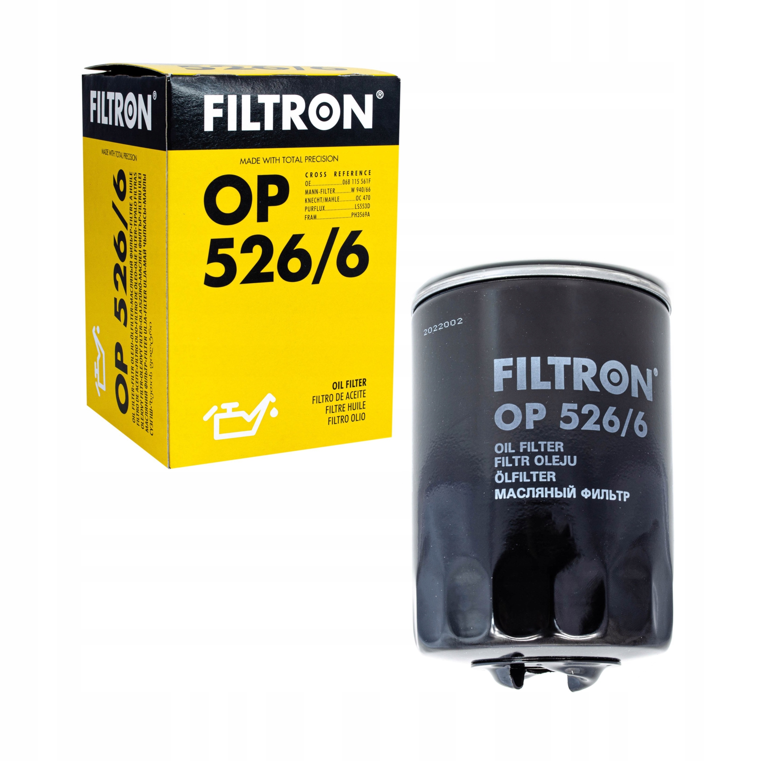 

Filtr Oleju Audi A4 B5 B6 B7 A6 C5 Passat B5 1.8T