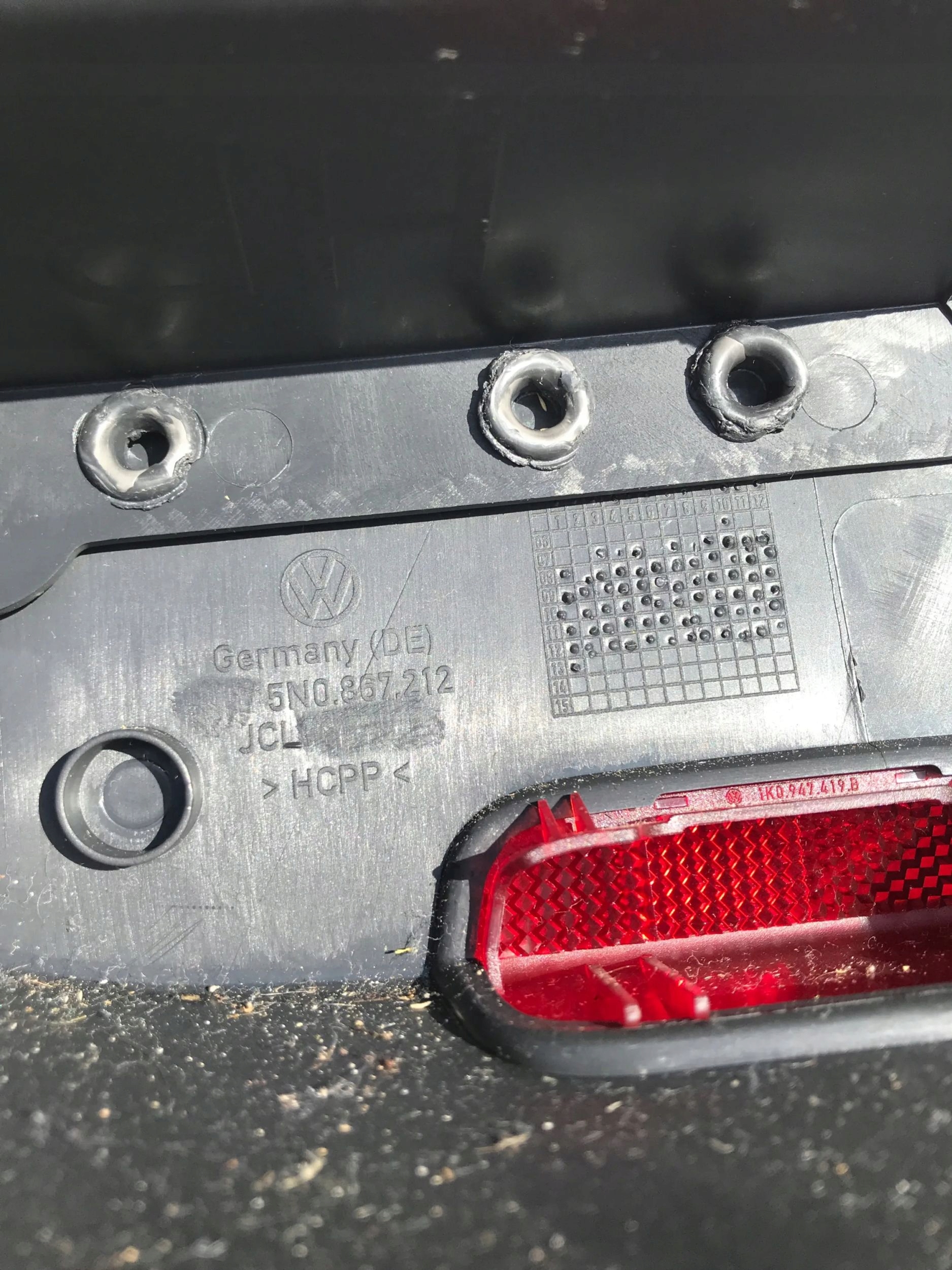 side upholstery door right rear part TIGUAN 0016 EU