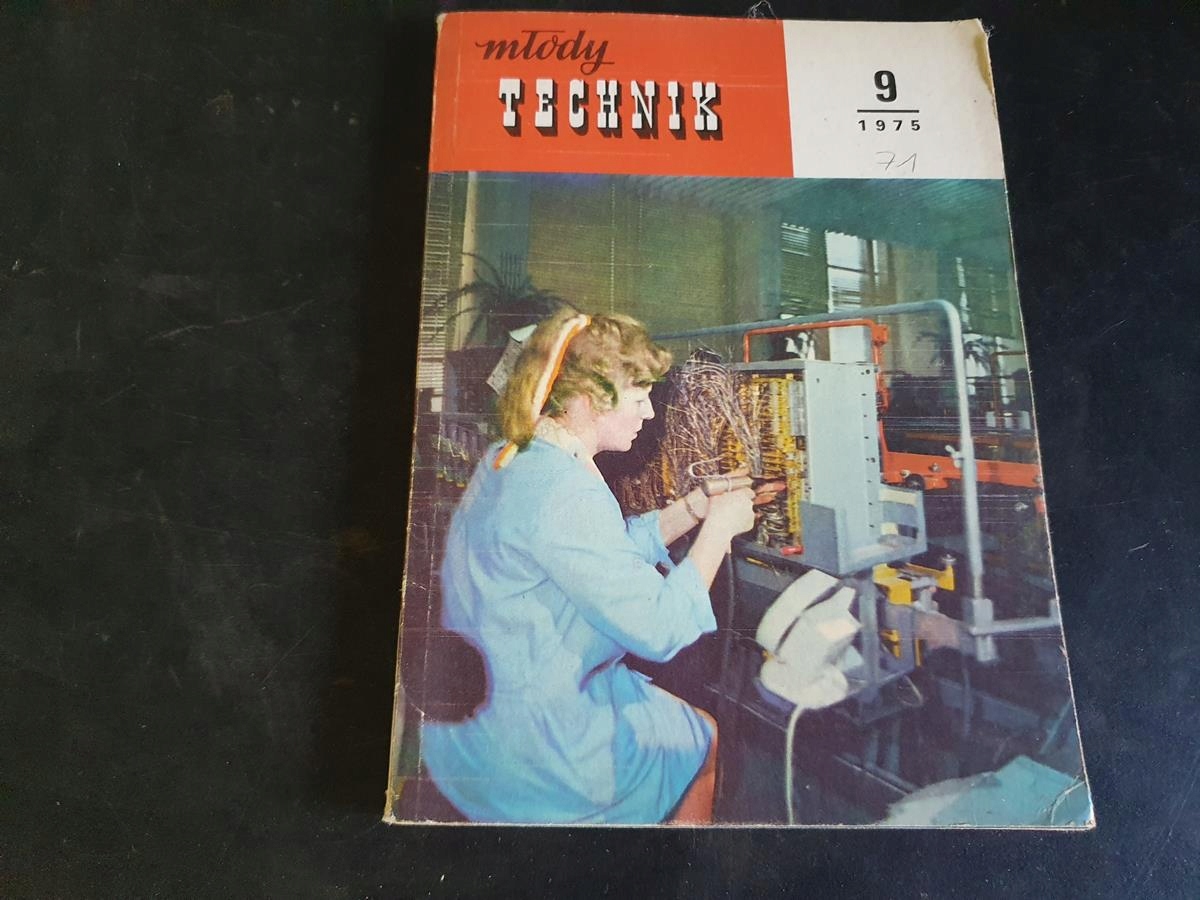 KSIĄŻKA CZASOPISMO NUMER MŁODY TECHNIK 9 / 1975