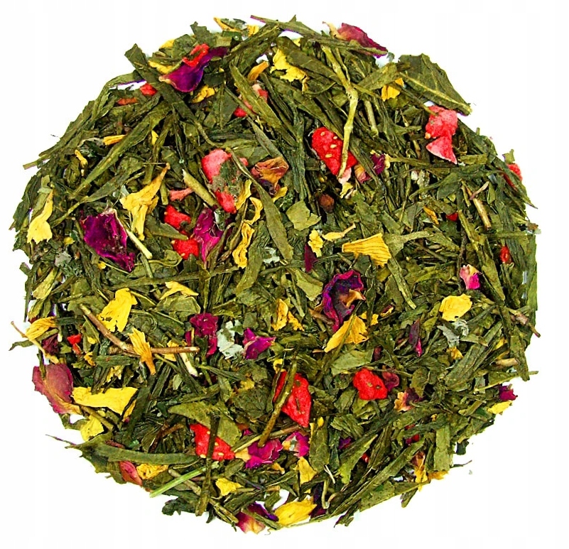 Levně Čaj Zelená Madame Butterfly růže Malina 1kg