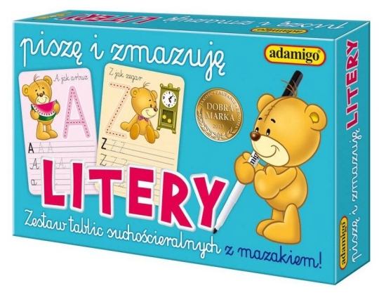 Litery. Piszę i zmazuję. Tablice suchościeralne