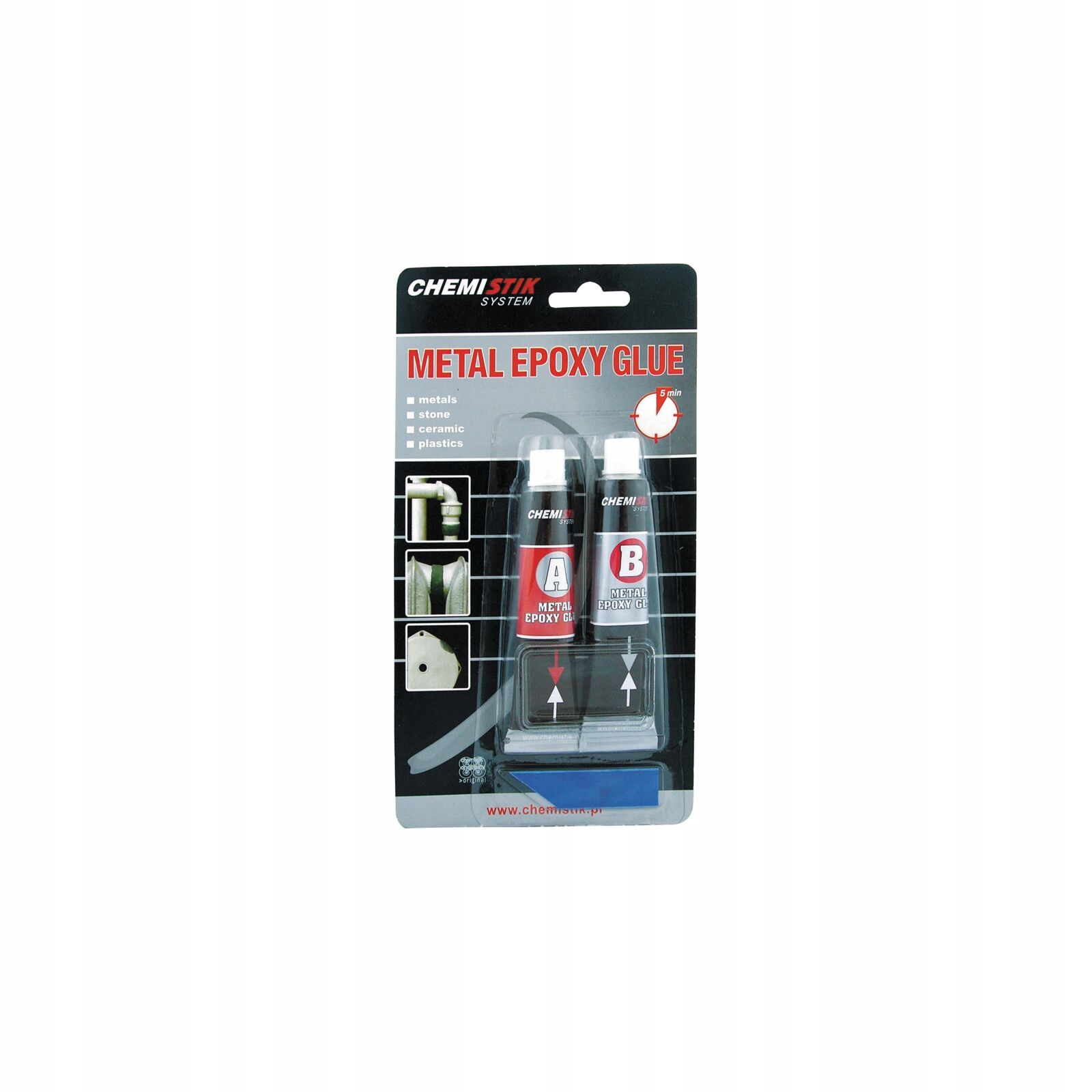 Klej Epoksydowy Dwuskładn. Metalowy,metal Epoxy Glue 2*20G