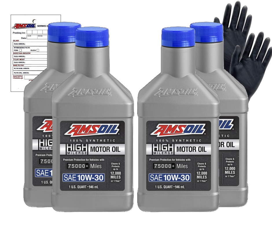 Motorový olej Amsoil 10w30 Synthetic High-Mileage Motor Oil 0,946 l 4 ks
