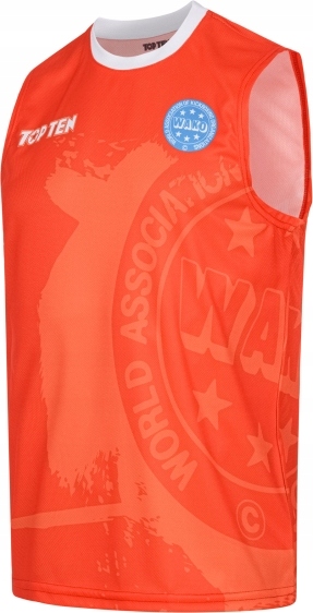 Tričko bez rukávů do kicklightu Top Ten (wako Approved) L
