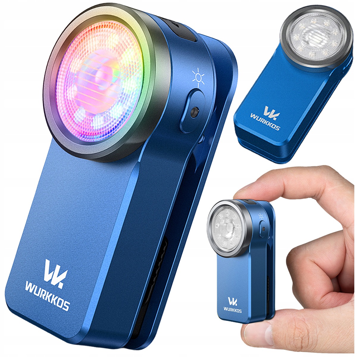 Latarka Kieszonkowa Wurkkos HD03 680 lm Usb-c Rgb Edc Magnes Niebieska