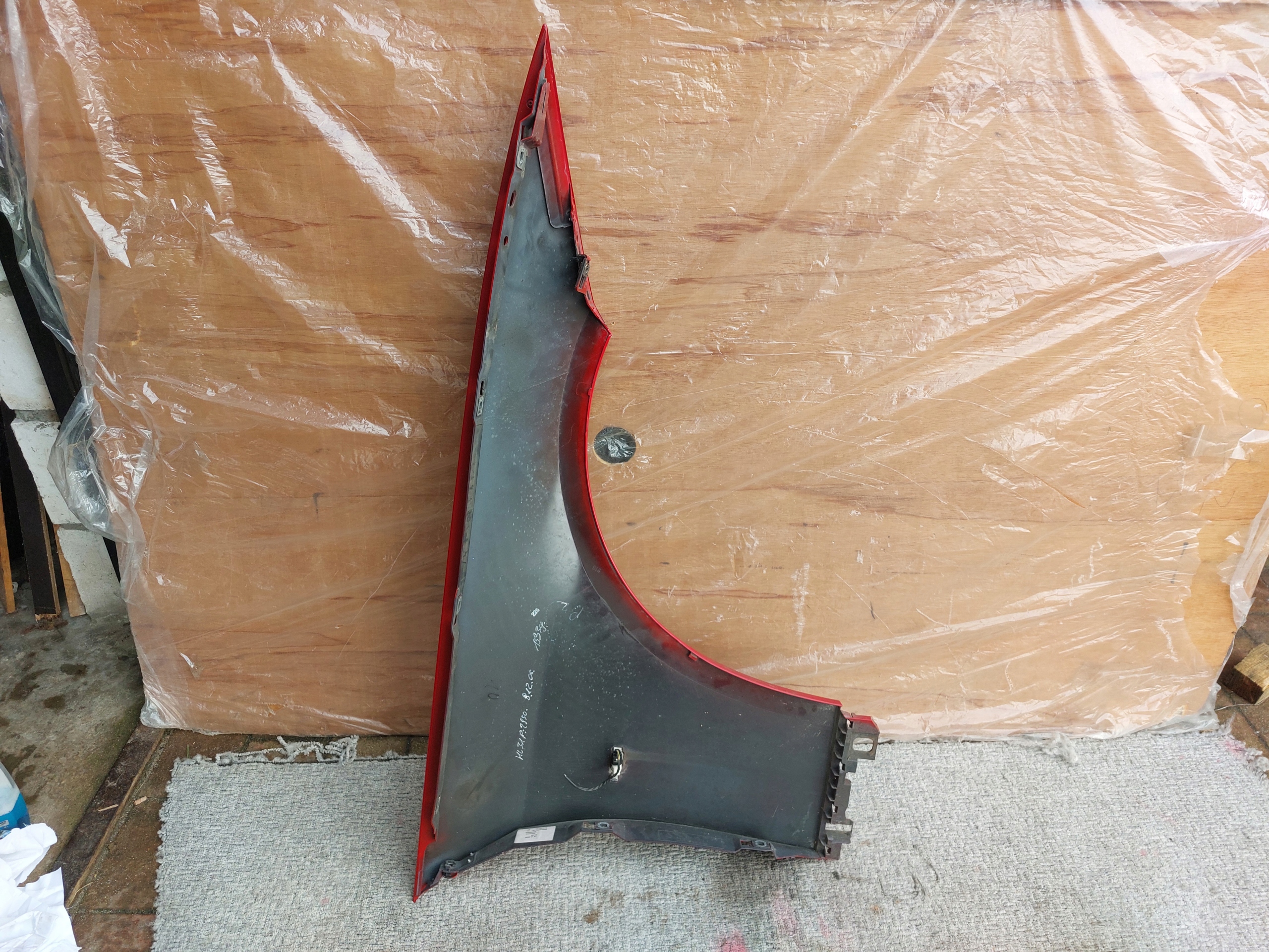 BMW E92 E93 fender left front 7146065 red 06-10r