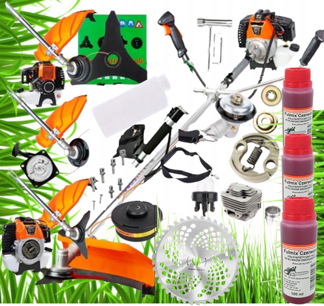 NAJMOCNIEJSZA KOSA SPALINOWA 7KM PODKASZARKA +OLEJ