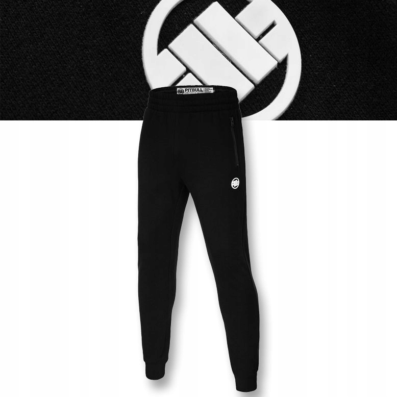 Męskie Spodnie dresowe Pitbull dres Hatton kieszenie z zamkami