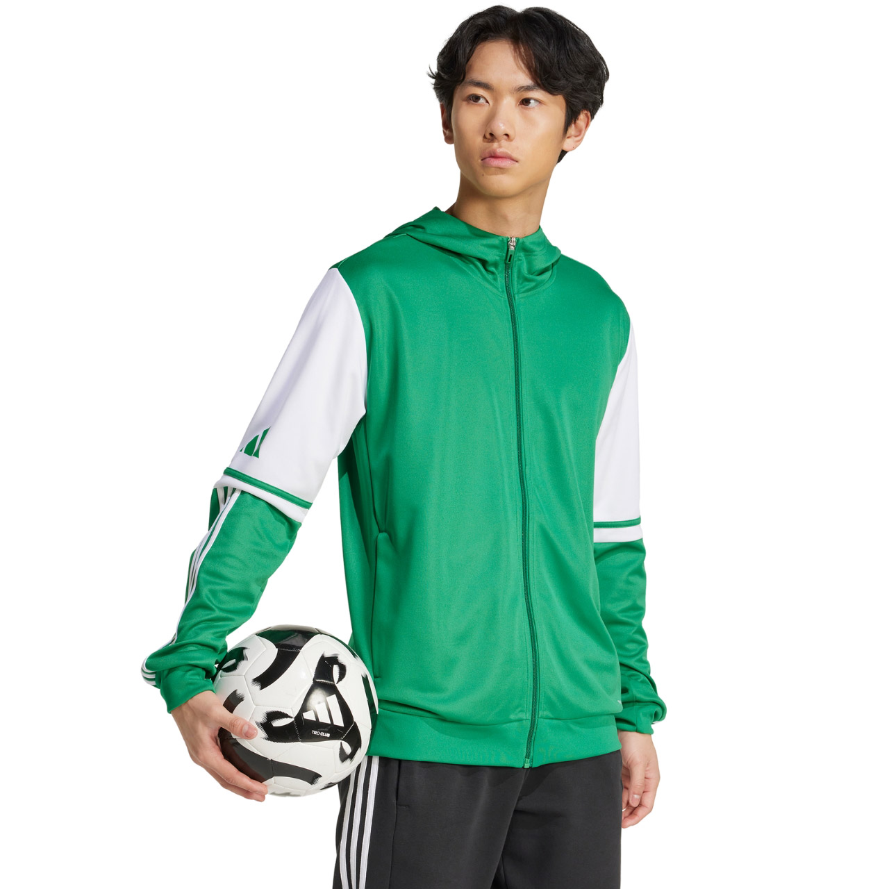 Bluza męska adidas Squadra 25 Hoody zielono-biała JP3164 L