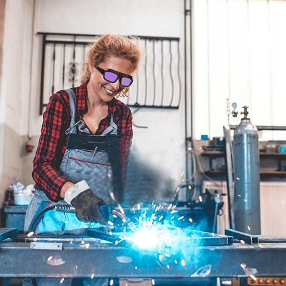 GOGLE OKULARY SPAWALNICZE OCHRONNE DO SPAWANIA SAMOŚCIEMNIAJĄCE + 10 FILTR Liczba sensorów 2