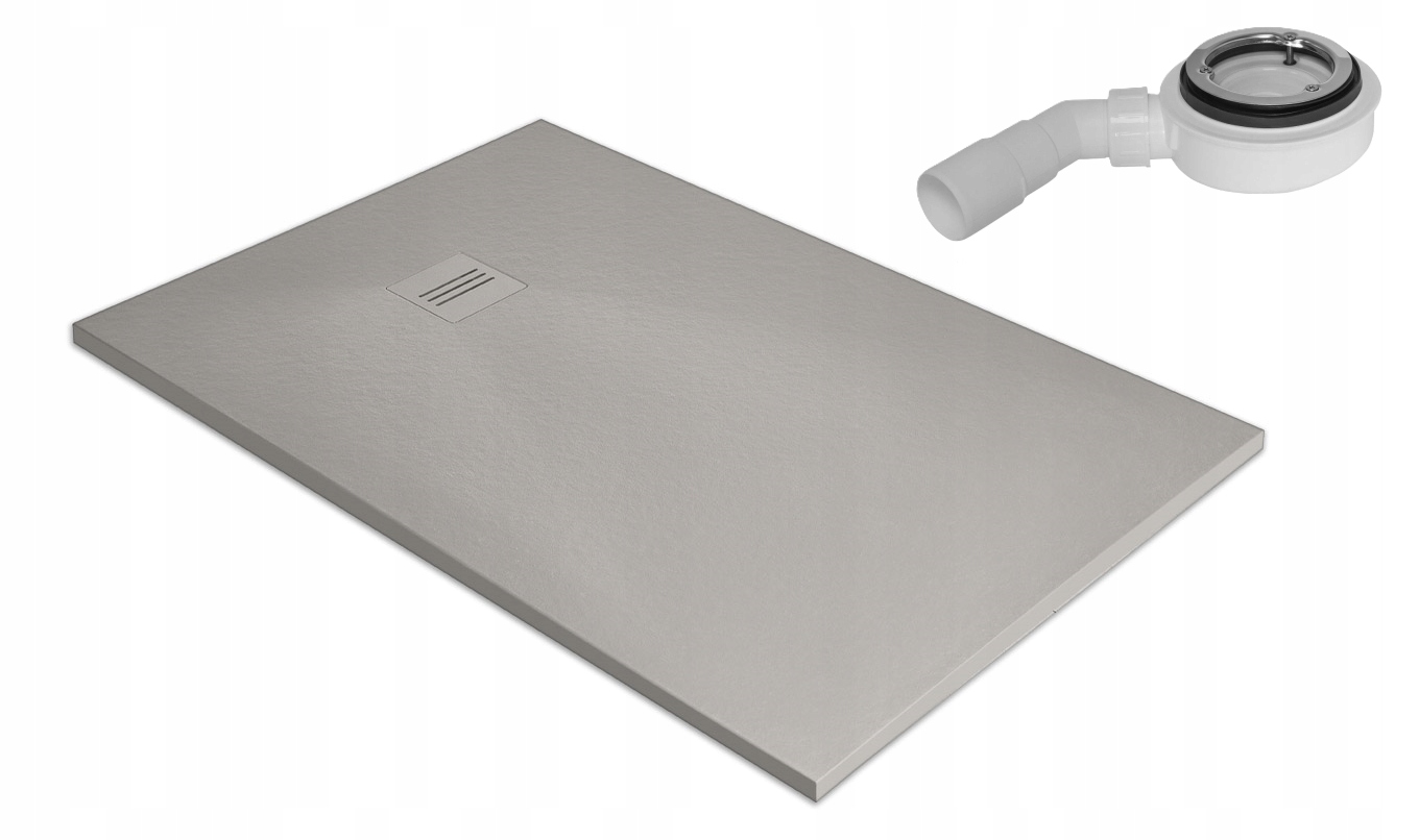 Radaway sprchová vanička z konglomerátu Kyntos F cemento 120 x 80 cm se sifonem