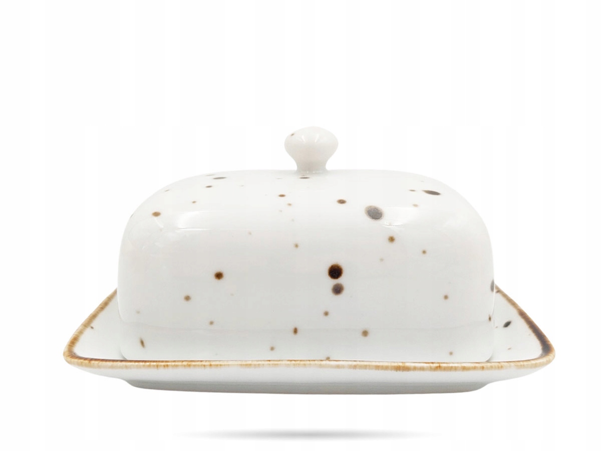 

Maselnica z porcelany 17 cm Cottage White Bogucice