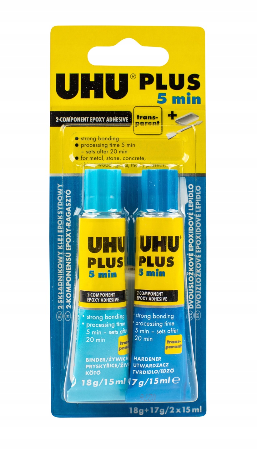 

Klej specjalistyczny Uhu Plus Epoxy 5 min 2x15 ml