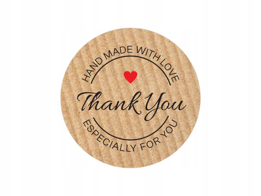 

Naklejki Okrągłe Kraft FI25MM Thank You 200SZT