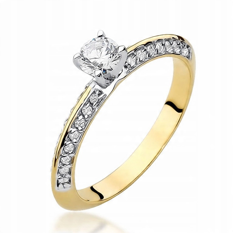 

Pierścionek Złoty Z Brylantami 0,46ct