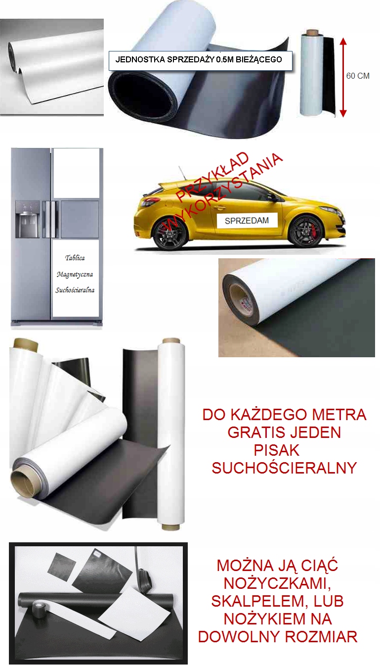 TABLICA SUCHOŚCIERALNA MAGNETYCZNA .... z metra Marka Jaropap