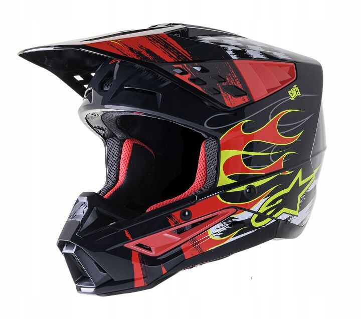 Prilba Alpinestars Supertech M5 Rash Red/black M Krížová Prilba