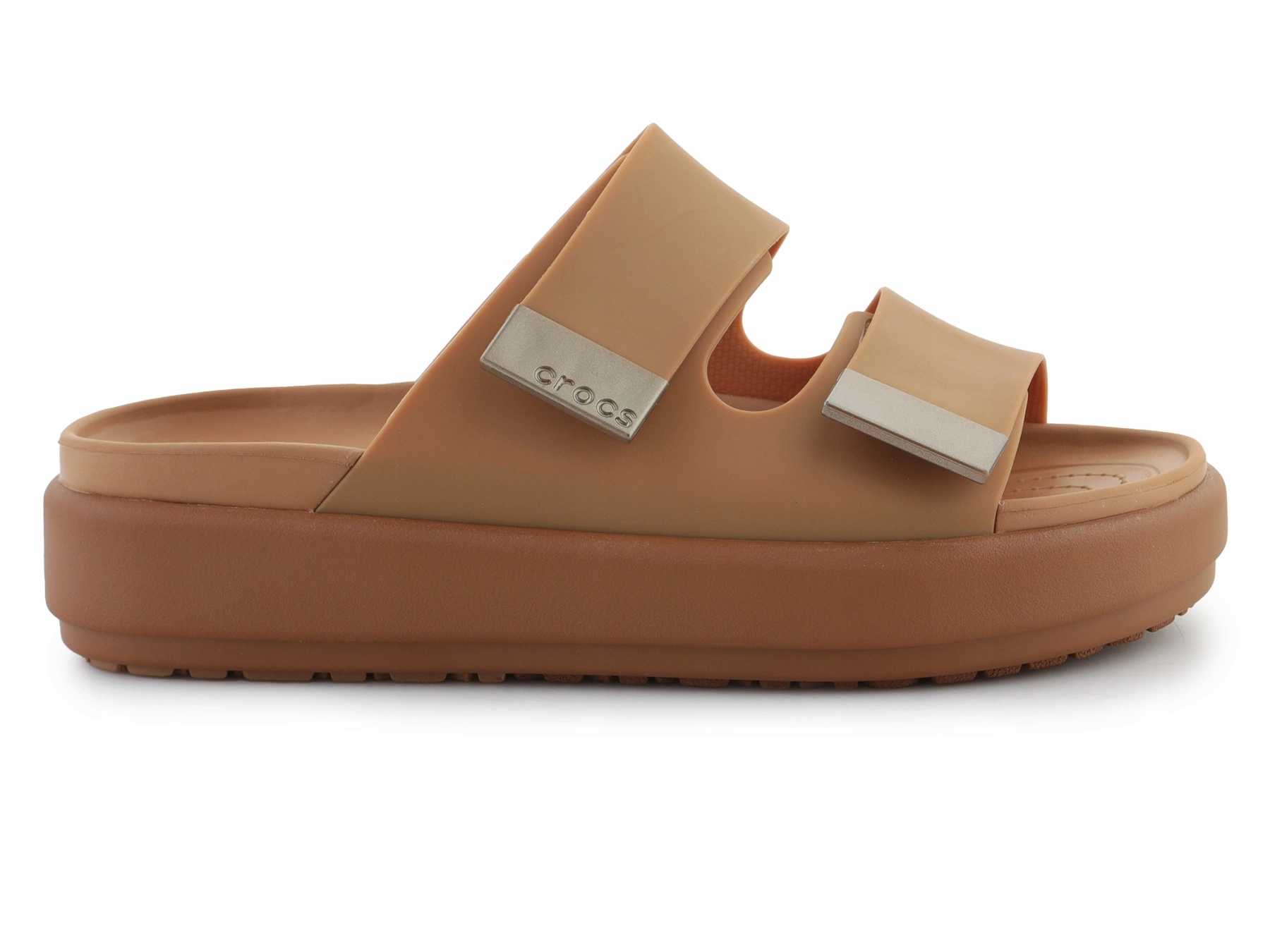 Dámské sandály Crocs Brooklyn Luxe Sandal 34,5 W5 Tan/Tan