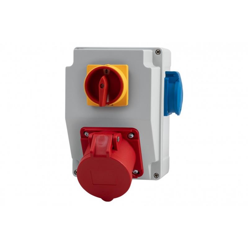 Rozvádzač Rs-kombi zásuvky 32A/5P, 230V, vypínač 0/1(32A-Z) F3.1888