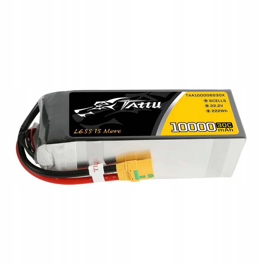 Tattu 10000mAh 6S 22.2V 30C LiPo baterie XT90 konektor Pro drony a Uav