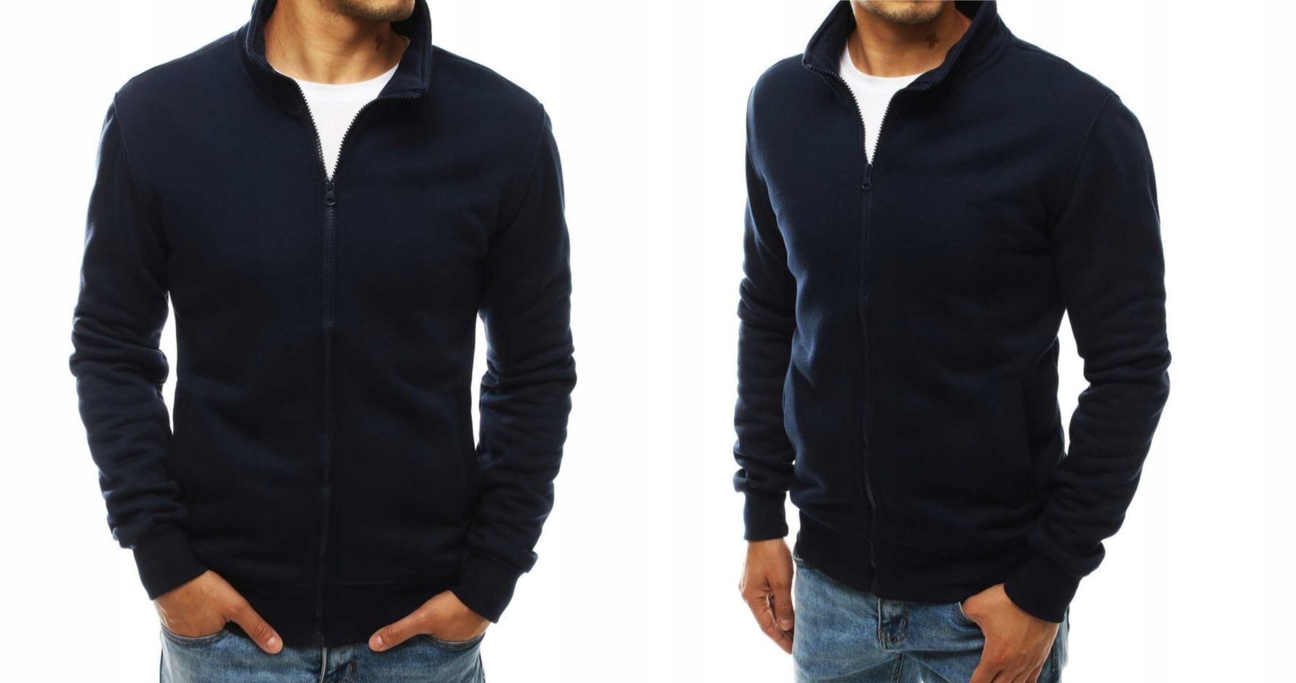 

Bluza męska rozpinana z stójką, bluza bez kaptura