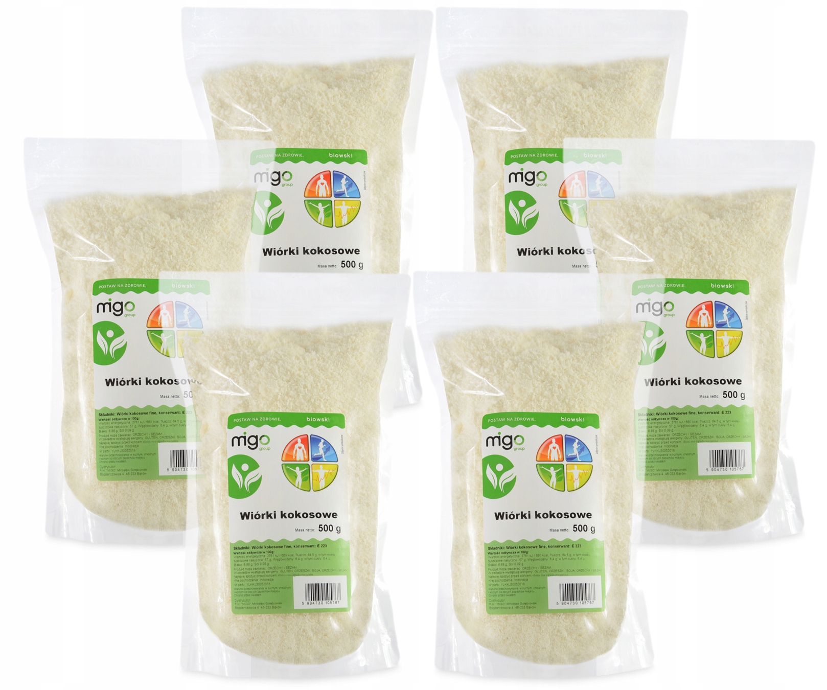 Levně Set x3 Strouhaný Kokos 3 kg, vynikající – MIGOgroup