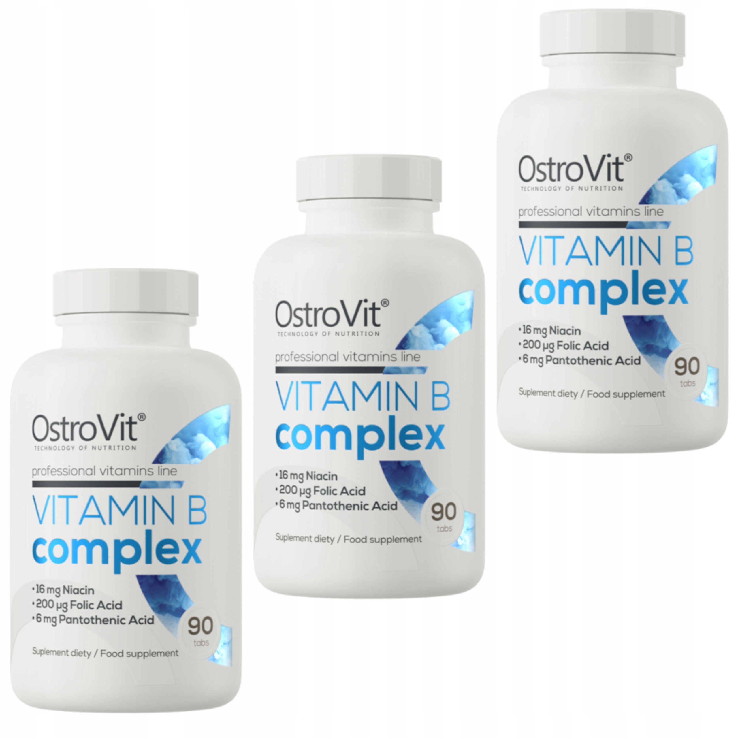 Ostrovit Vitamin B Complex 270t B1 B2 B3 B5 B6 B7 B9 B12 C E Vitamín Multi