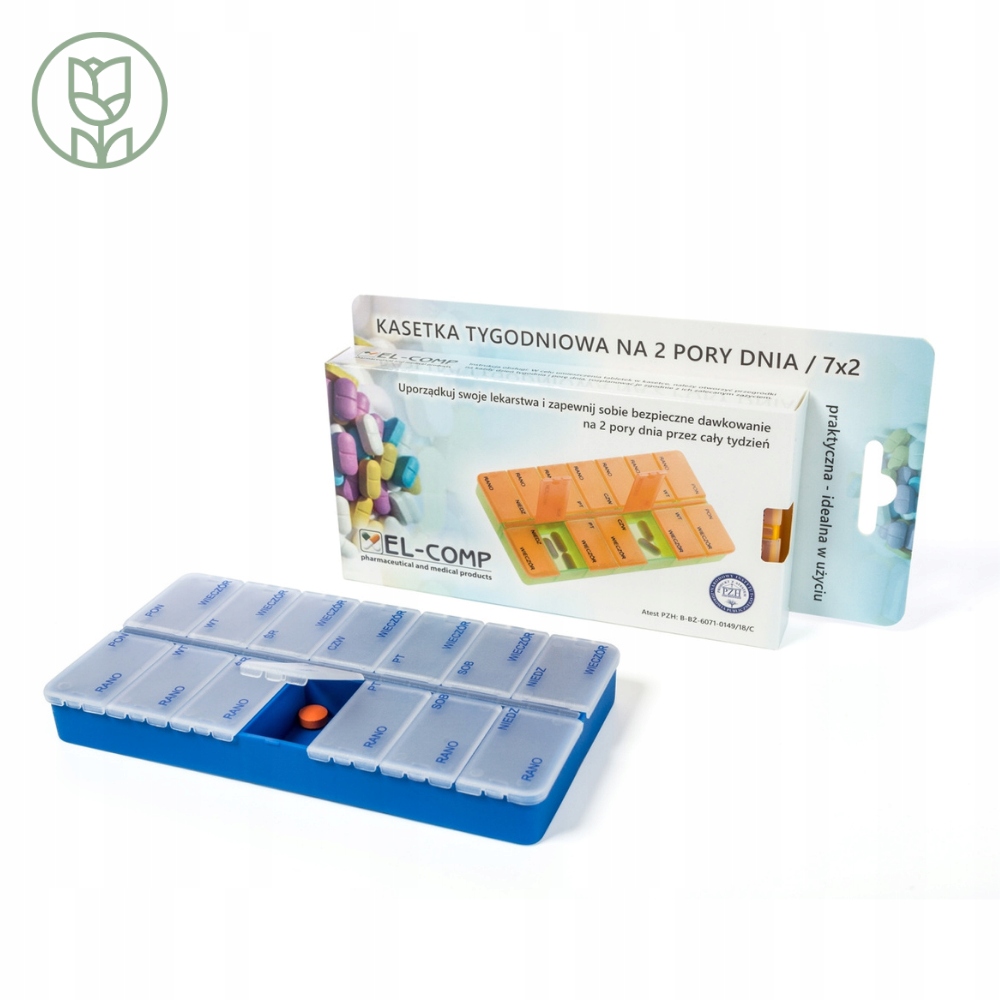 

Kasetka tygodniowa na 2 pory dnia 7/2