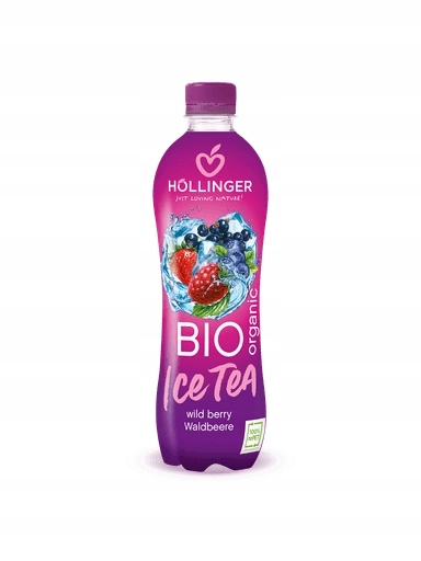 8x Hollinger Ice Tea nápoj s příchutí lesních plodů Bio 500 ml