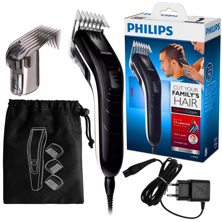 MASZYNKA DO STRZYŻENIA WŁOSÓW PHILIPS QC5115/15 + WOREK DO PRZECHOWYWANIA