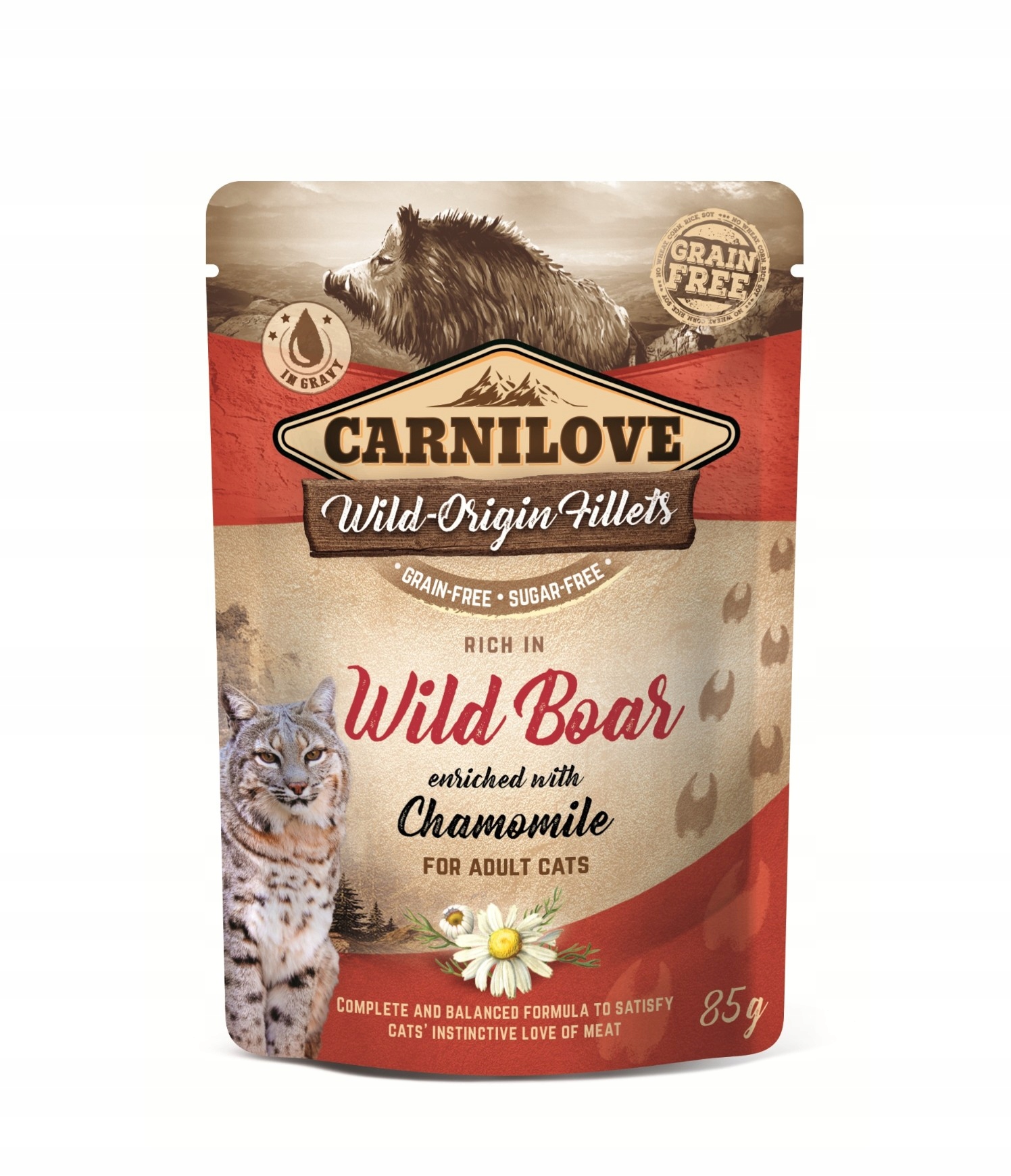 Levně Carnilove vlhké krmivo kapsička pro kočky s příchutí heřmánku pro dospělé kočky 24x85g