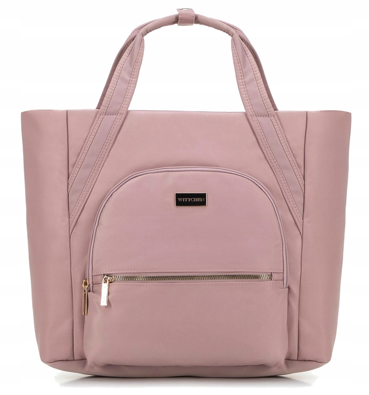 Torba Wittchen Laptop 14" 29-4P-202-34 Różowy Nylon Duża Shopper