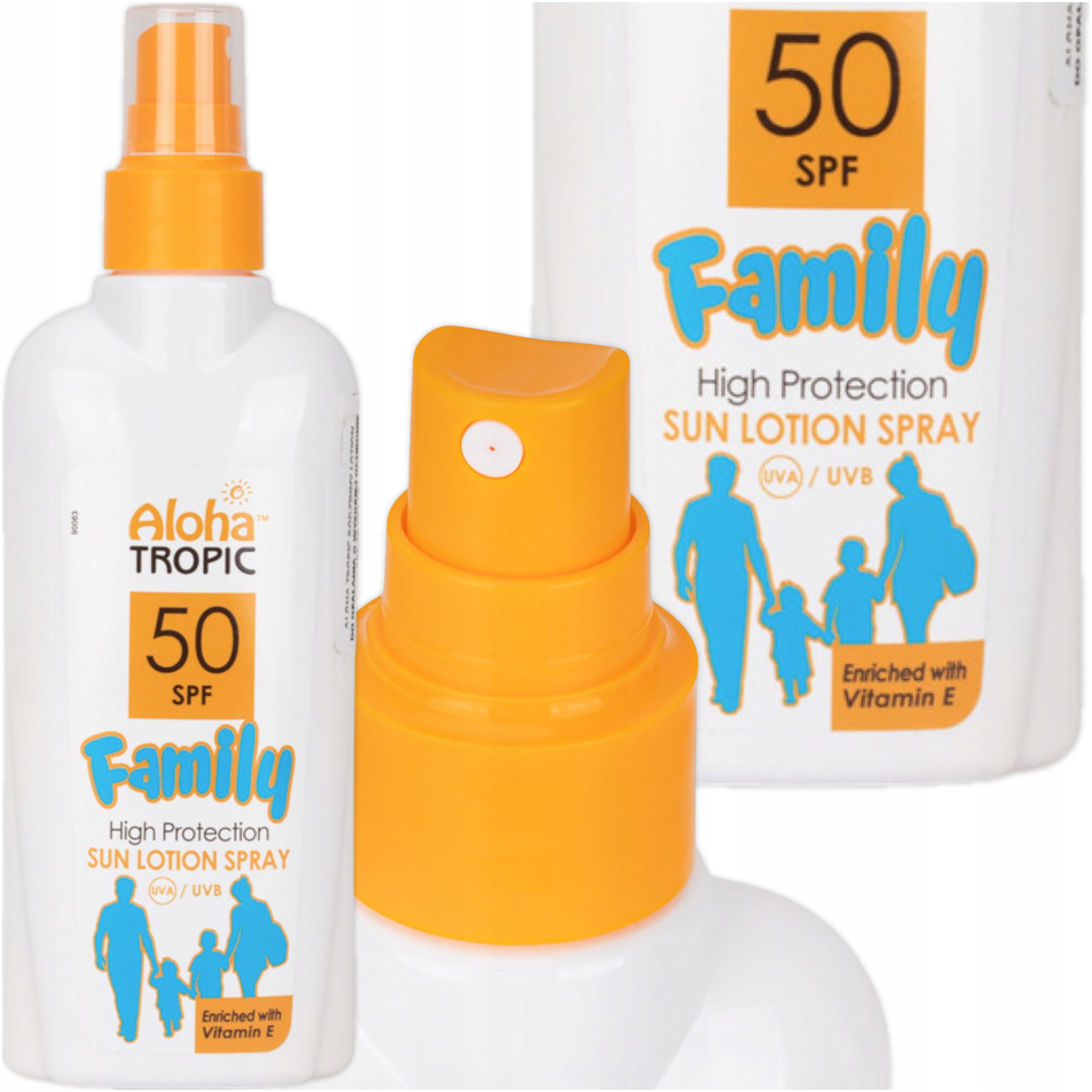Opalovací krém SPF50 Rodinný opalovací sprej Aloha Tropic 200 Ml
