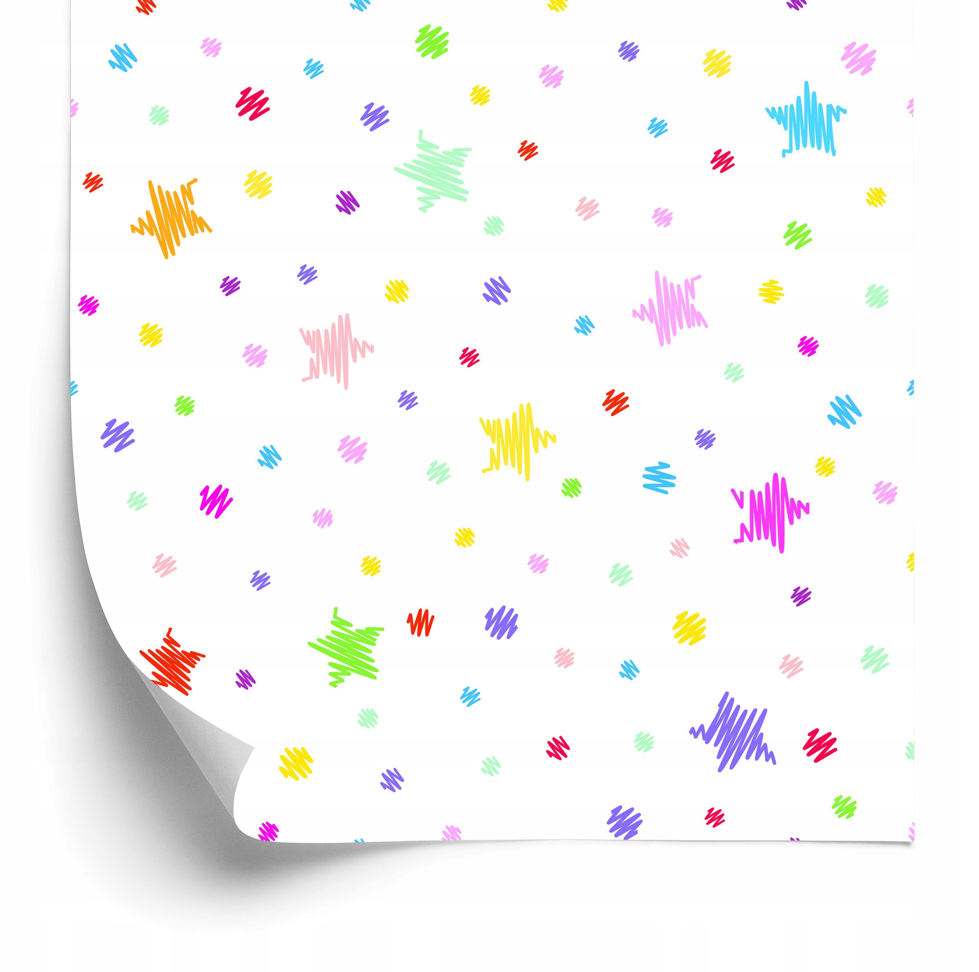 Tapeta pre deti Farebné hviezdičky, Bodky 50x1000 cm