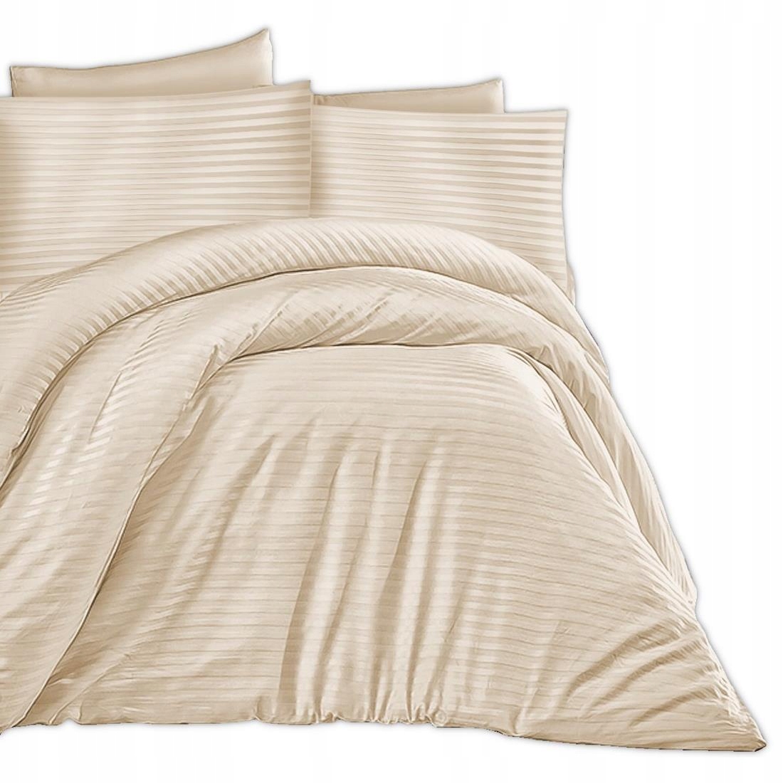 Posteľná Bielizeň bavlnená saténová damaška 160x200 cappuccino